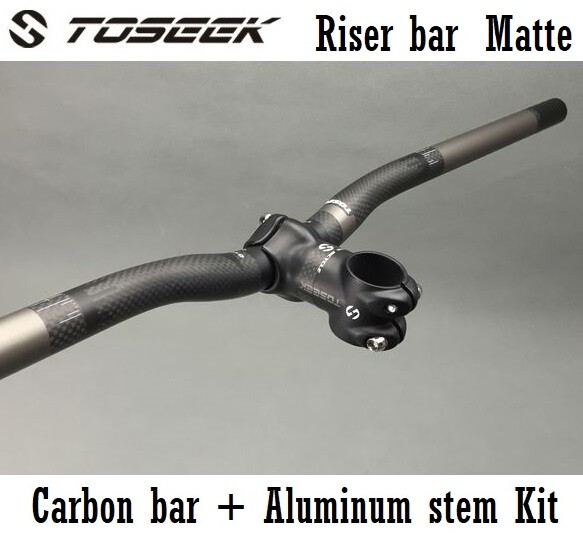 Carbon MTB Road fixie Bicycle Stems Kids Bike Riser bar Short Handlebar Stem Set