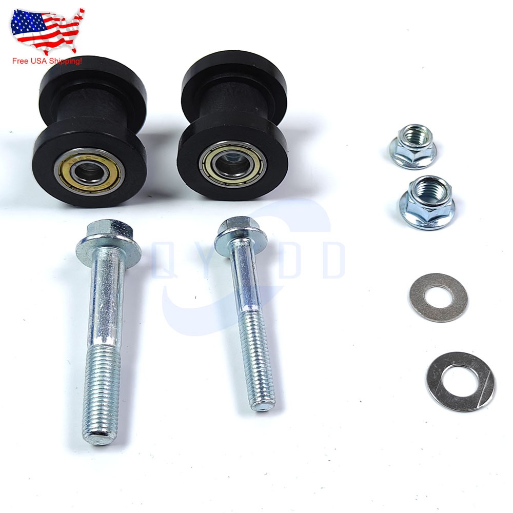 8MM AND 10MM CHAIN ROLLER PULLEY TENSIONER WHEEL GUIDE PER FOR MOTORCYCLE BLACK