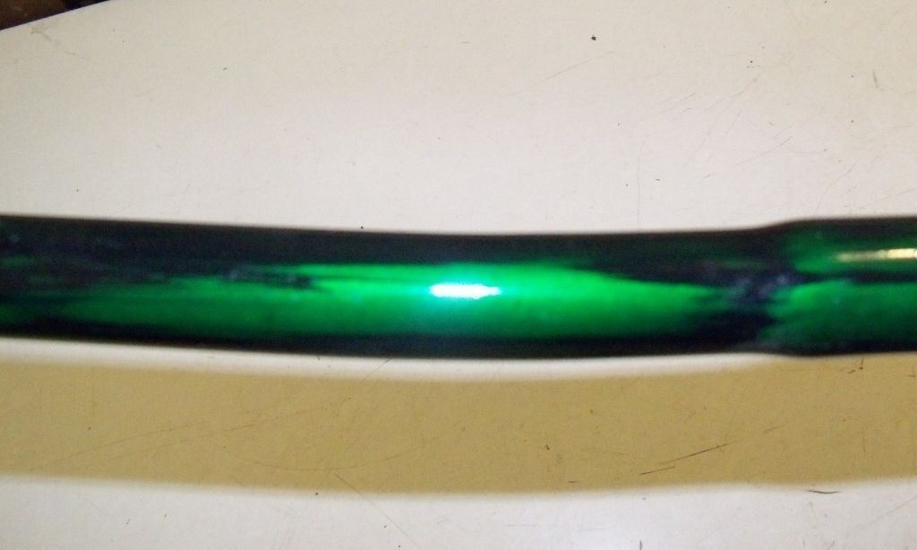 GREEN/BLACK MARBLED FLAT MOUNTAIN BICYCLE HANDLEBAR BIKE PARTS 69