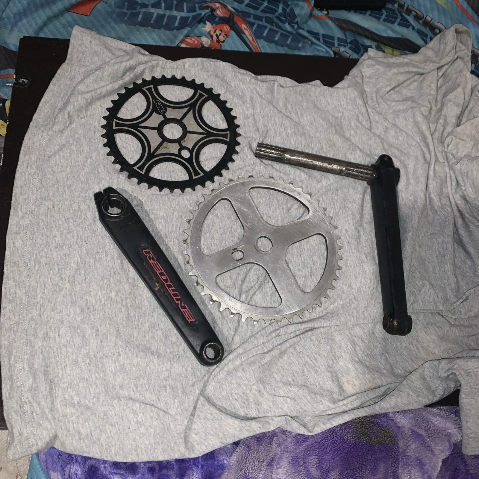 Redline Proline 175 Bmx Crank Set 20mm Spindle Mid school Bmx