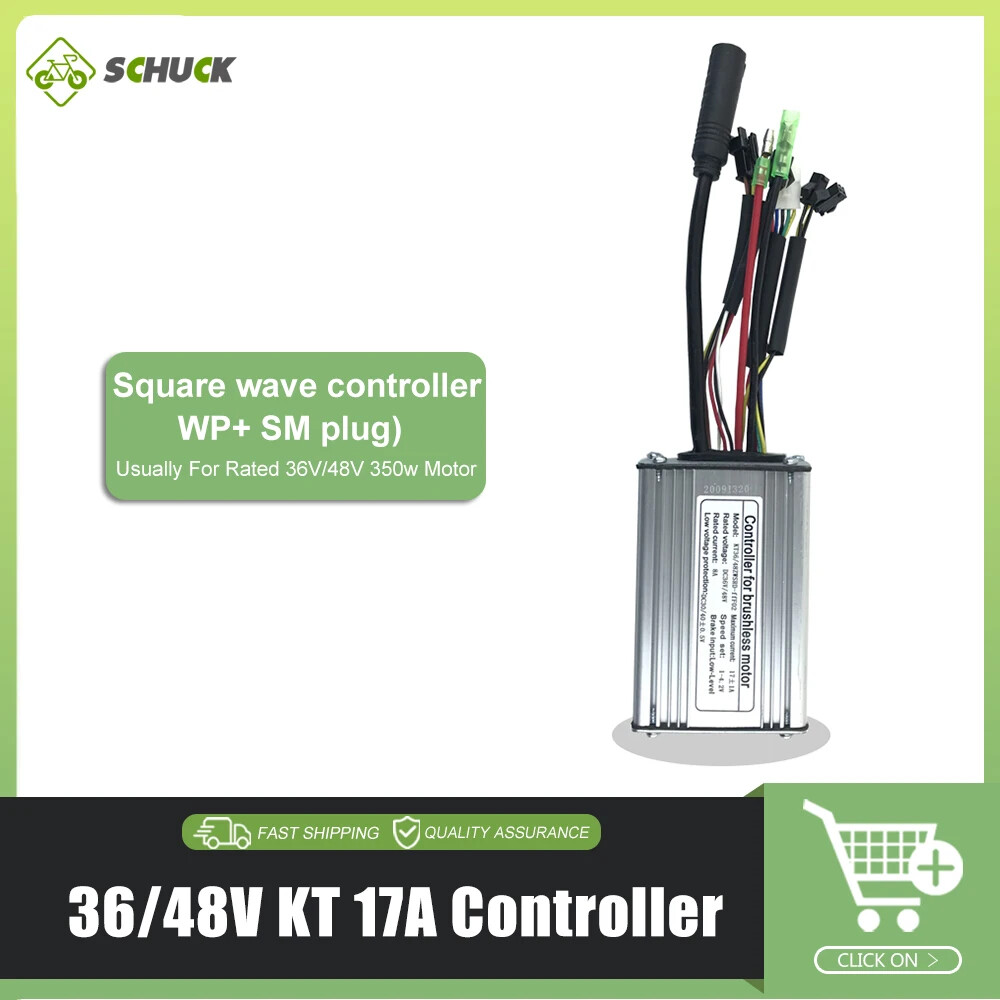 KT Controller 15A-50A E-bike Square Sine Wave Control System 36V 48V 72V Motor