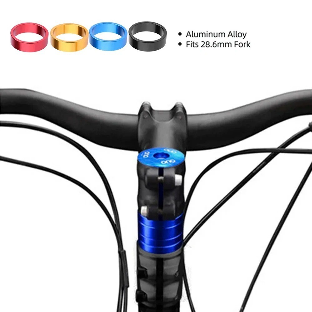 5pcs Bicycle Handlebar Spacer 5/10mm Set For Stem Bicycle Bike Headset Spacer