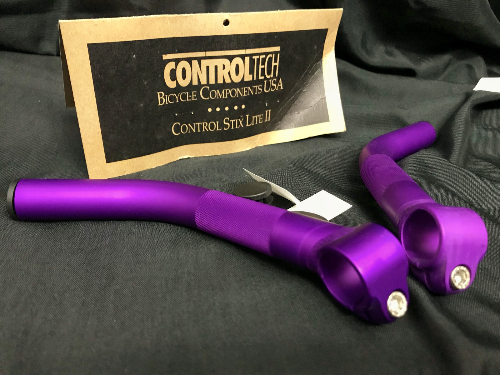 Vintage old school NOS Controltech USA bar ends control STIX purple or pack Lite2