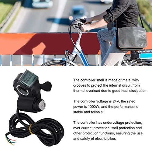 Electric Bike Motor Speed Controller & Thumb Throttle Set 24V 1000W Accessories