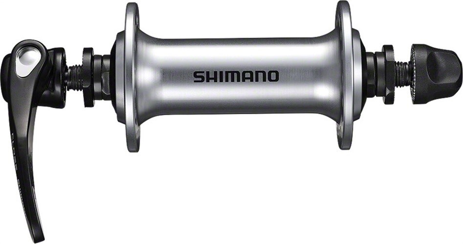 Shimano HB-RS400 Front Hub – QR x 100mm, Rim Brake, Silver, 36h