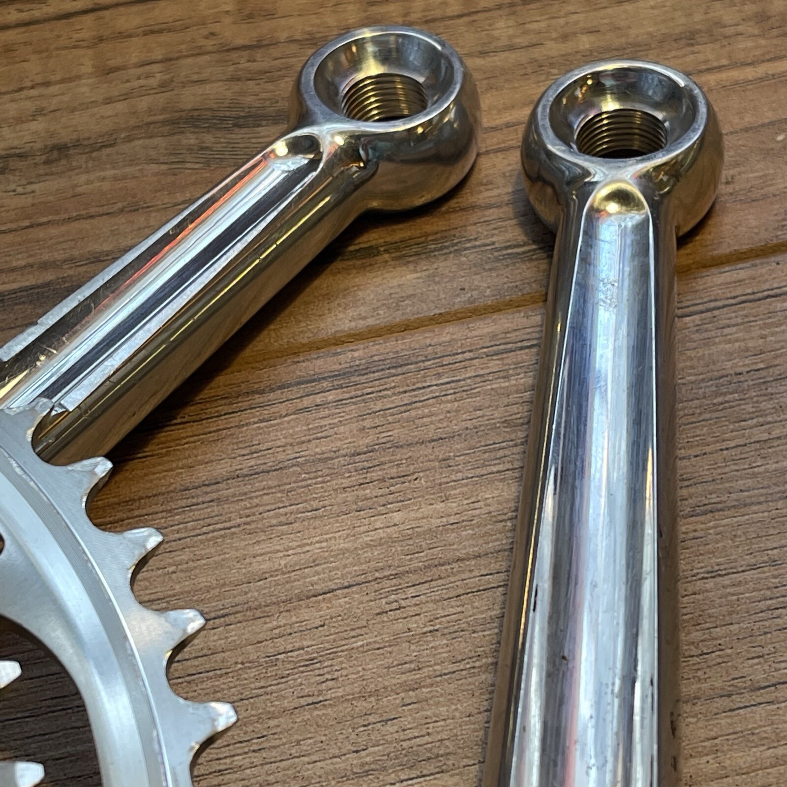Vintage Cook Bros Racing PCH Road Crankset 181 52 42 Dogbone Square Taper 130BCD