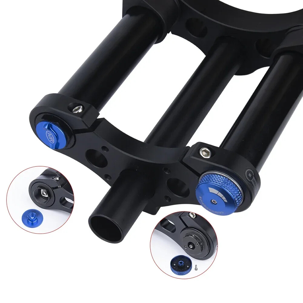 Downhill MTB Double Shoulder Inverted Air Suspension Fork 27.5/29er Travel 175mm