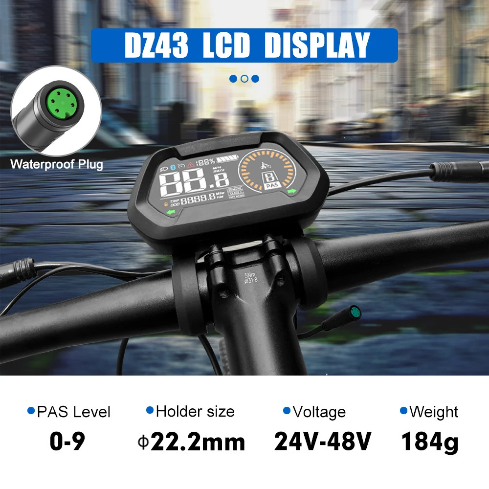 Waterproof 5 Pin Colour OLED Display for Mid Drive Motor BBSHD BBS02B BBS01B