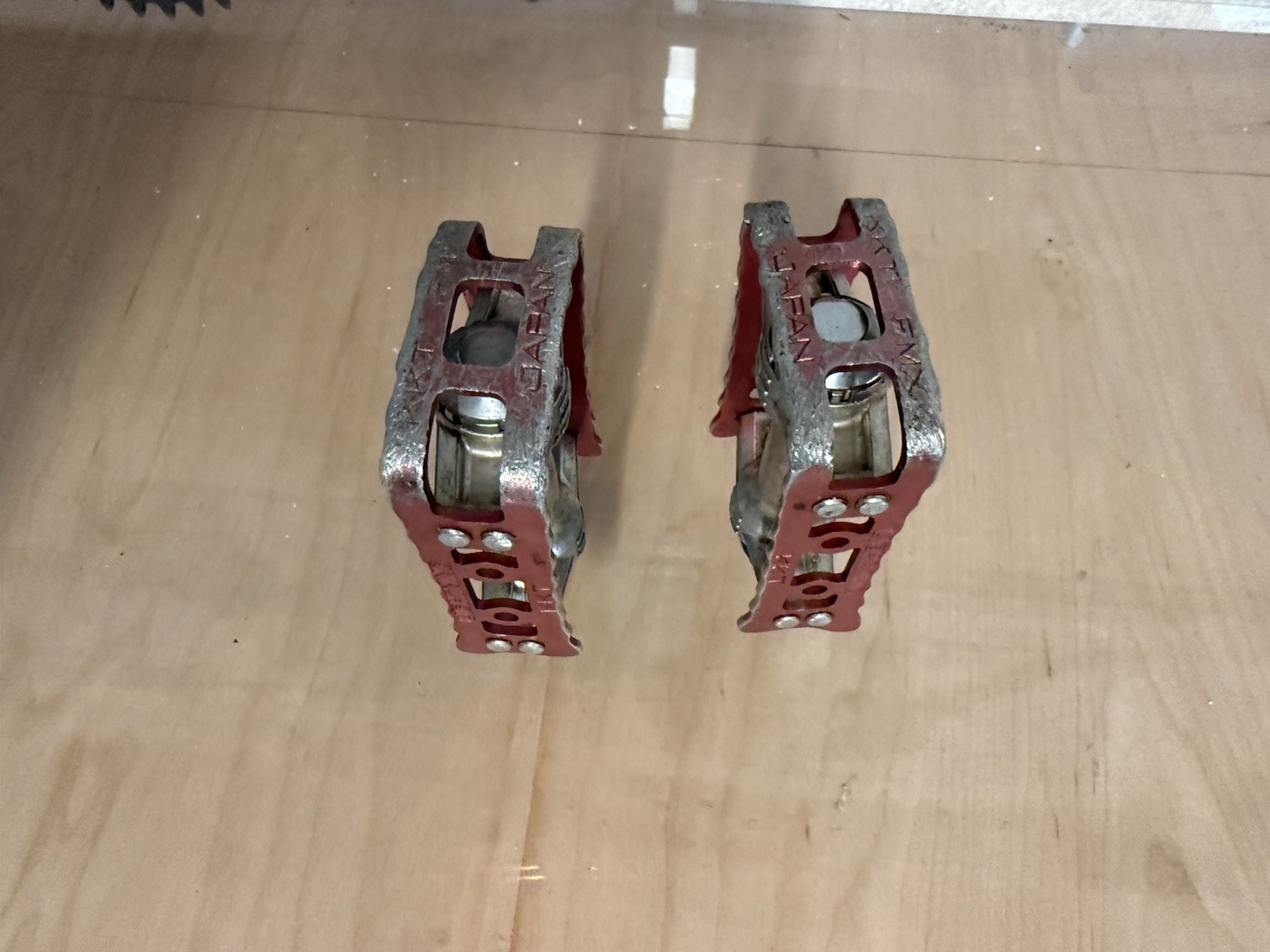 KKT Lightning Pedals Red 1980s vintage