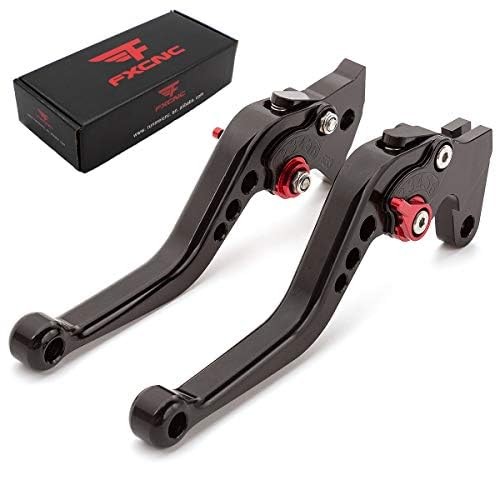 Brake Clutch Levers for FJ-09/MT-09 Tracer 15 Black Lever with Red Adjuster