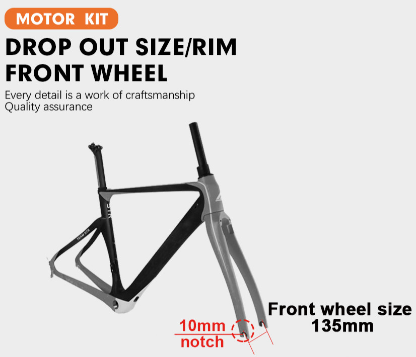 500W 1000W 1500W 20/24/26er Snow Fat Ebike Front Hub Motor for Dropout 135mm