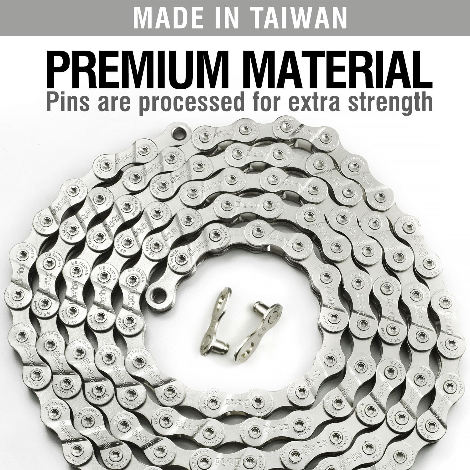 6/7/8 Speed Bike Chain – Bicycle Chain for Road & Mountain Bike, Quick Link I…