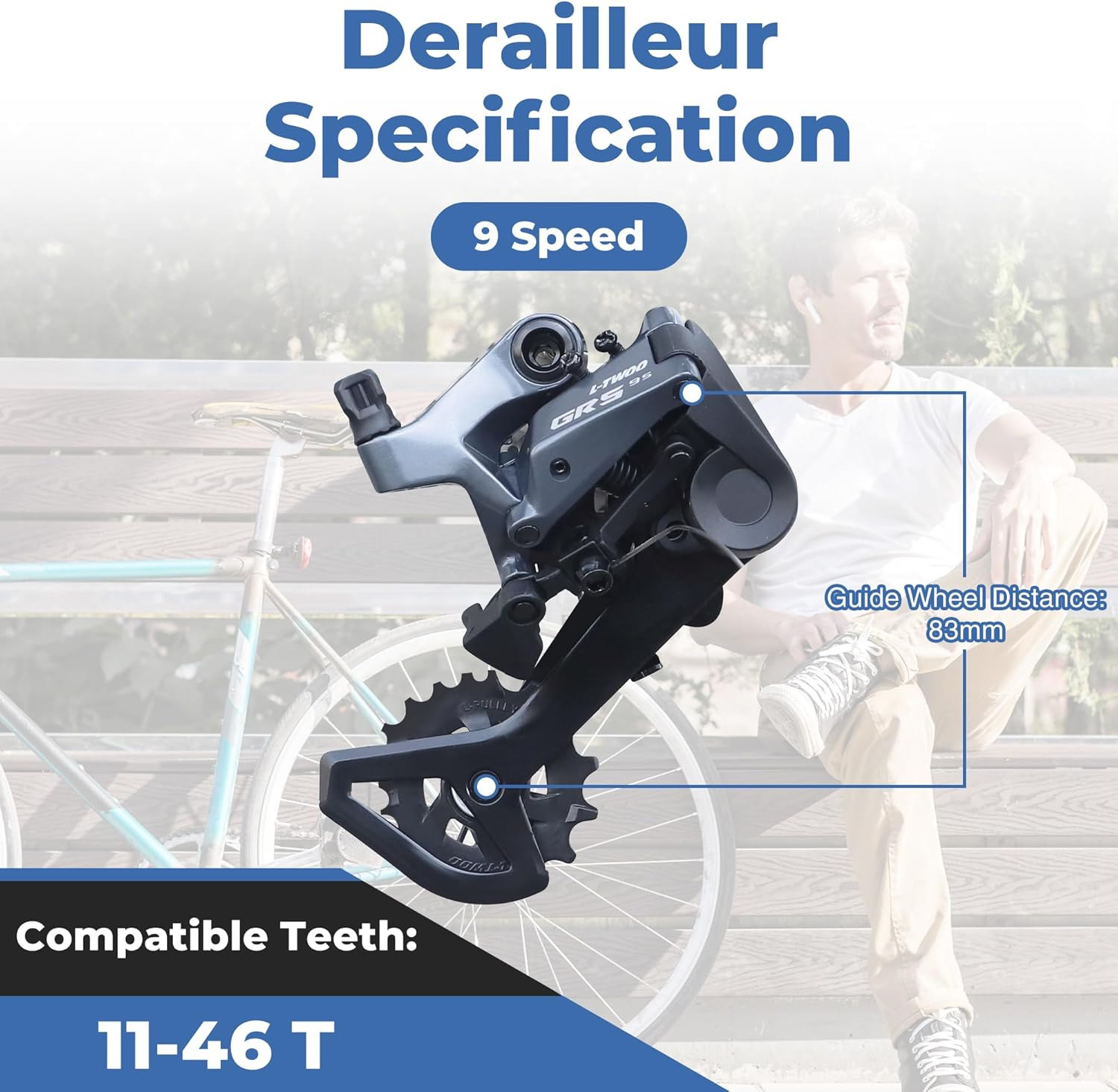 Road Bike Groupset 1 X 9 Speed Includes Bike Shifter Set and Rear Derailleur Bic