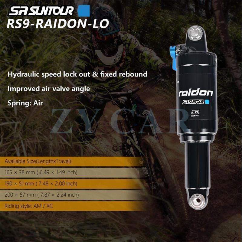 SR Suntour Raidon 165/190/200mm Air Rear Shock Absorber Downhill MTB Suspension