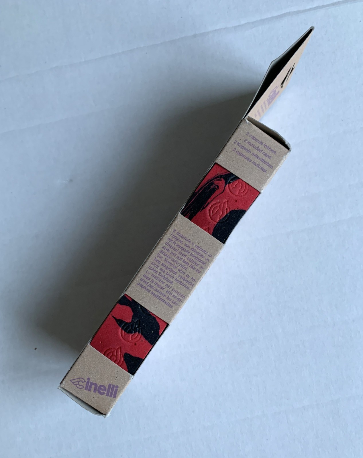 Cinelli Cork Ribbon Macro Splash Colors Red / Black Bar Tape – NOS