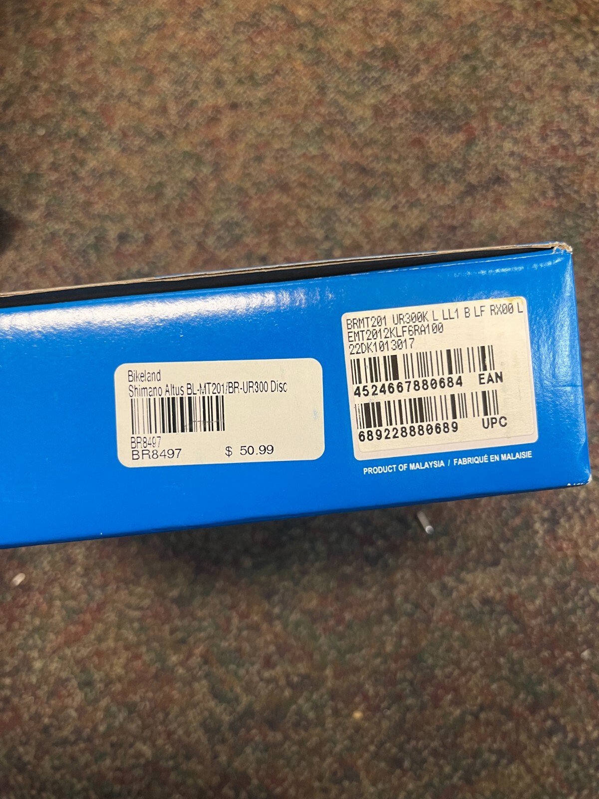 Shimano Altus Left 1000mm BL-MT201/BR-UR300 Disc Brake and Lever