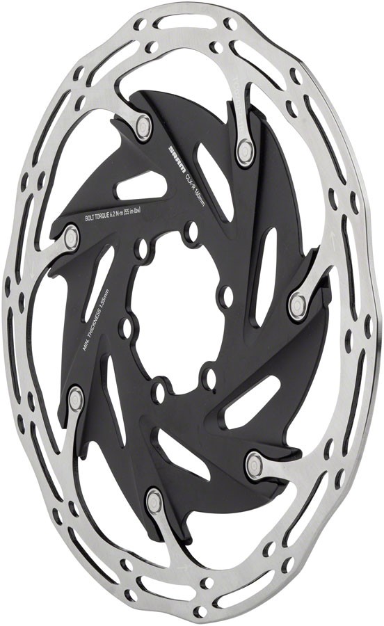 SRAM CenterLine XR Disc Brake Rotor – 140mm, 6-Bolt, Silver/Black