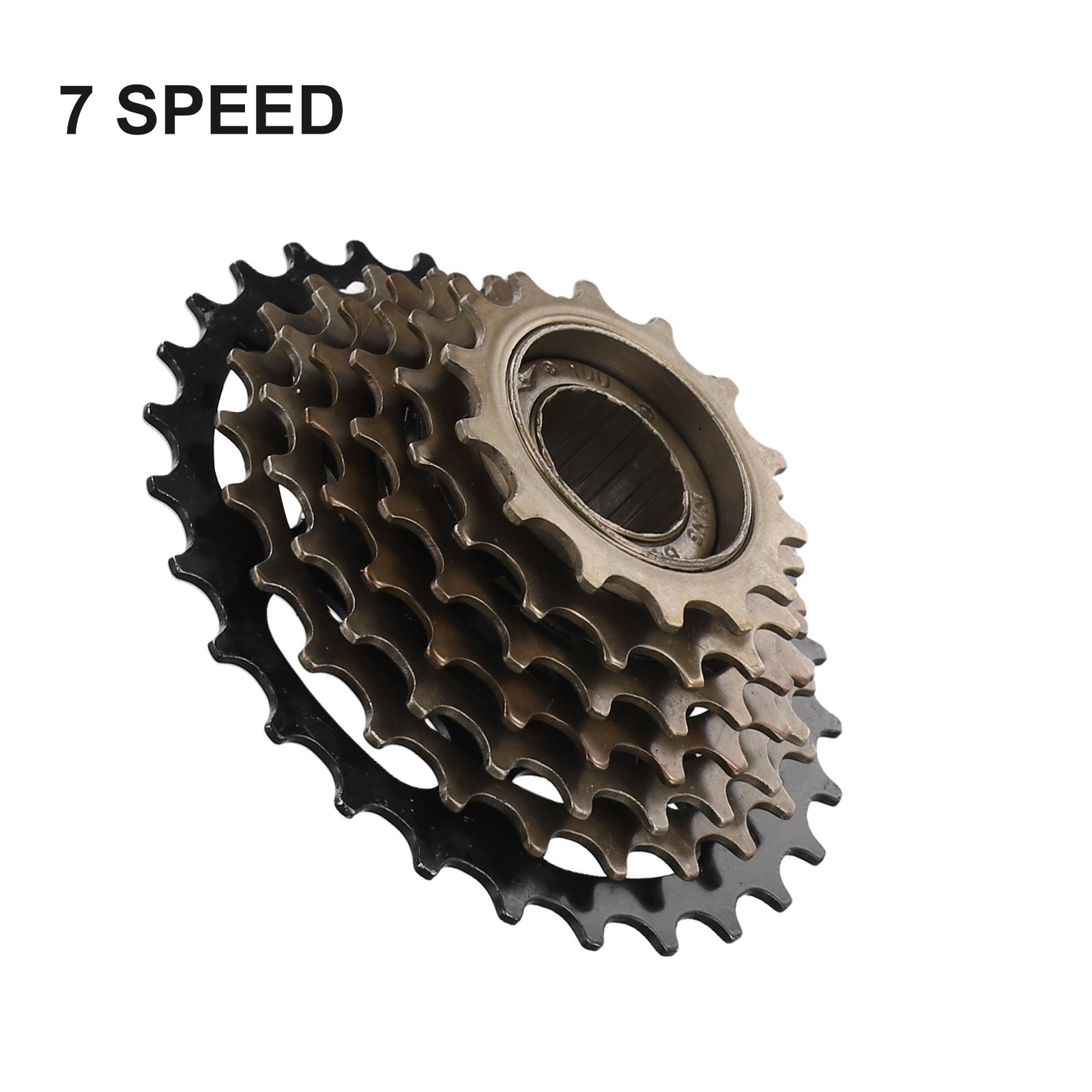 Brown High carbon Steel Bike Parts Screw On Freewheel for Bike 678 Speed