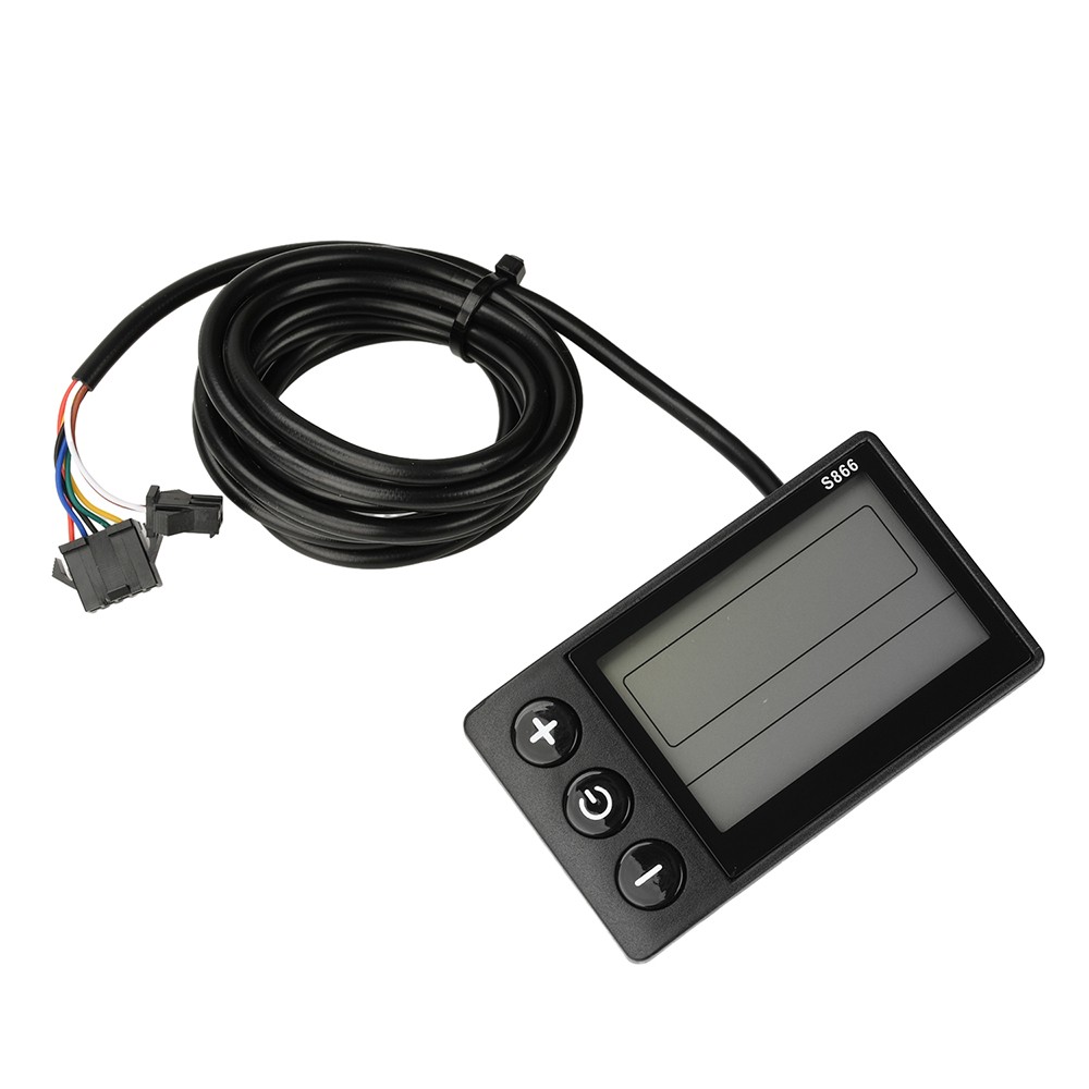36/48/64V 750-1500W Brushless Motor Speed-Control E-Bike S866 LCD Display Meter