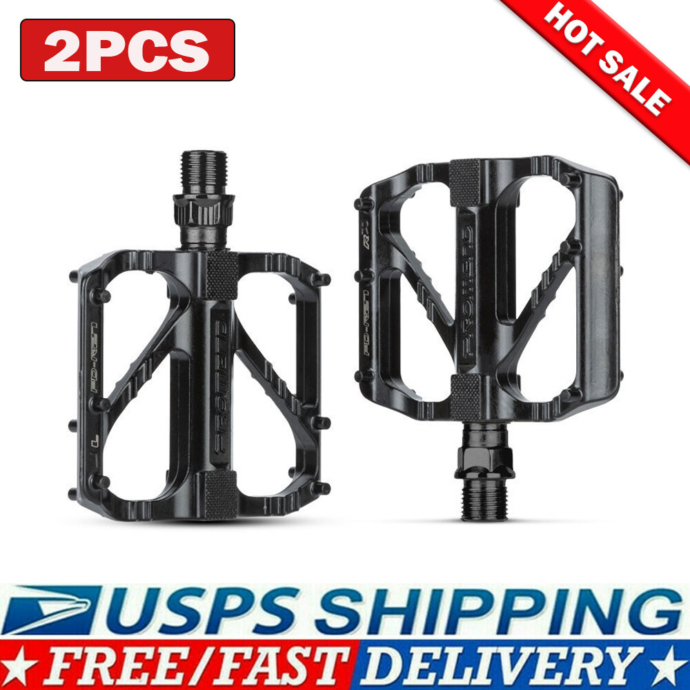 9/16″ Bicycle Universal Bike Pedals Bicycle Aluminum Non-Slip Flat Bearing Pedal