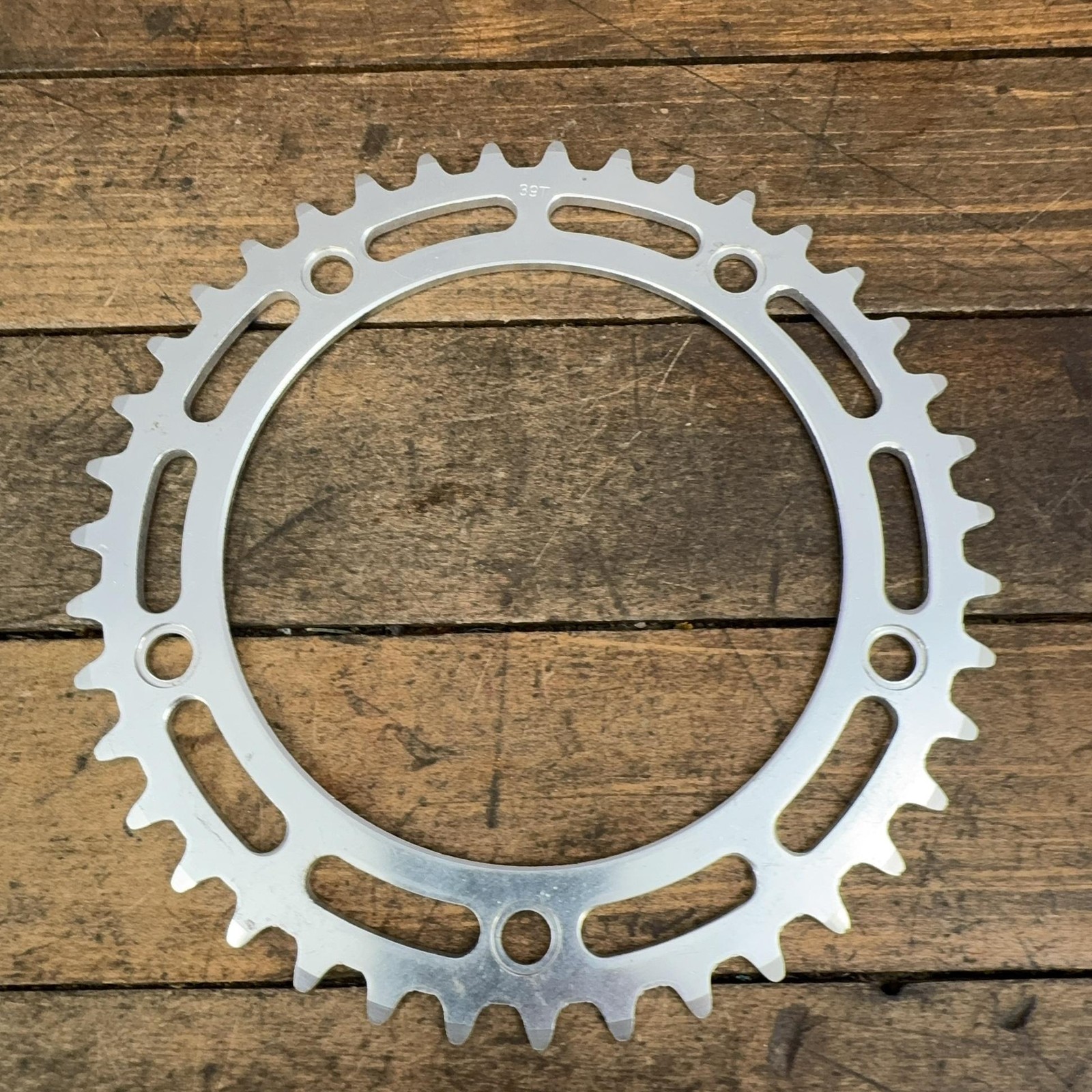 Vintage Shimano 39T Chainring 130 BCD 5-Arm Silver Road Racing Bike 39 Tooth
