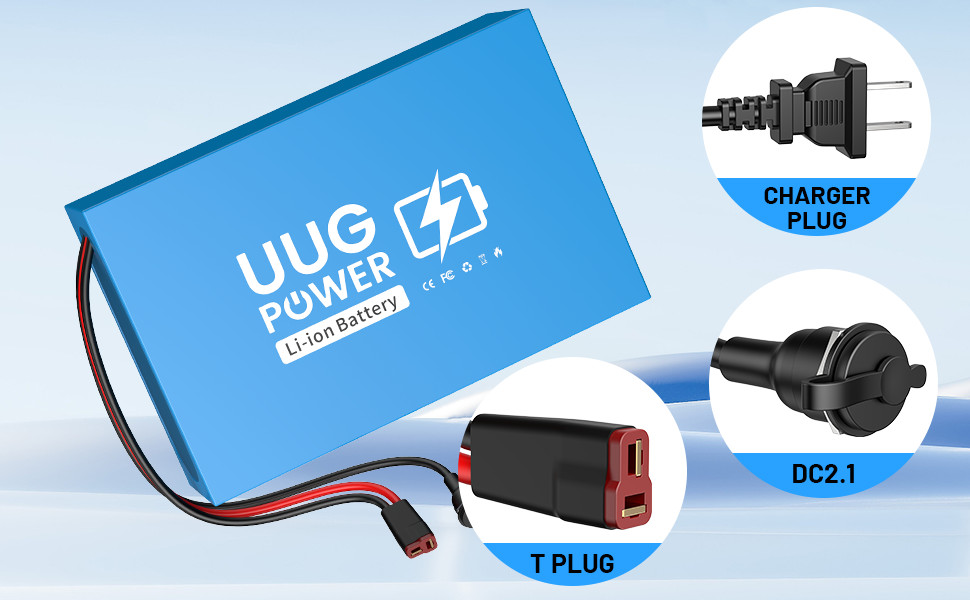 UUG 36V 20Ah Ebike Battery Lithium F o 0W-1000W Motor BMS 30A 10s4p