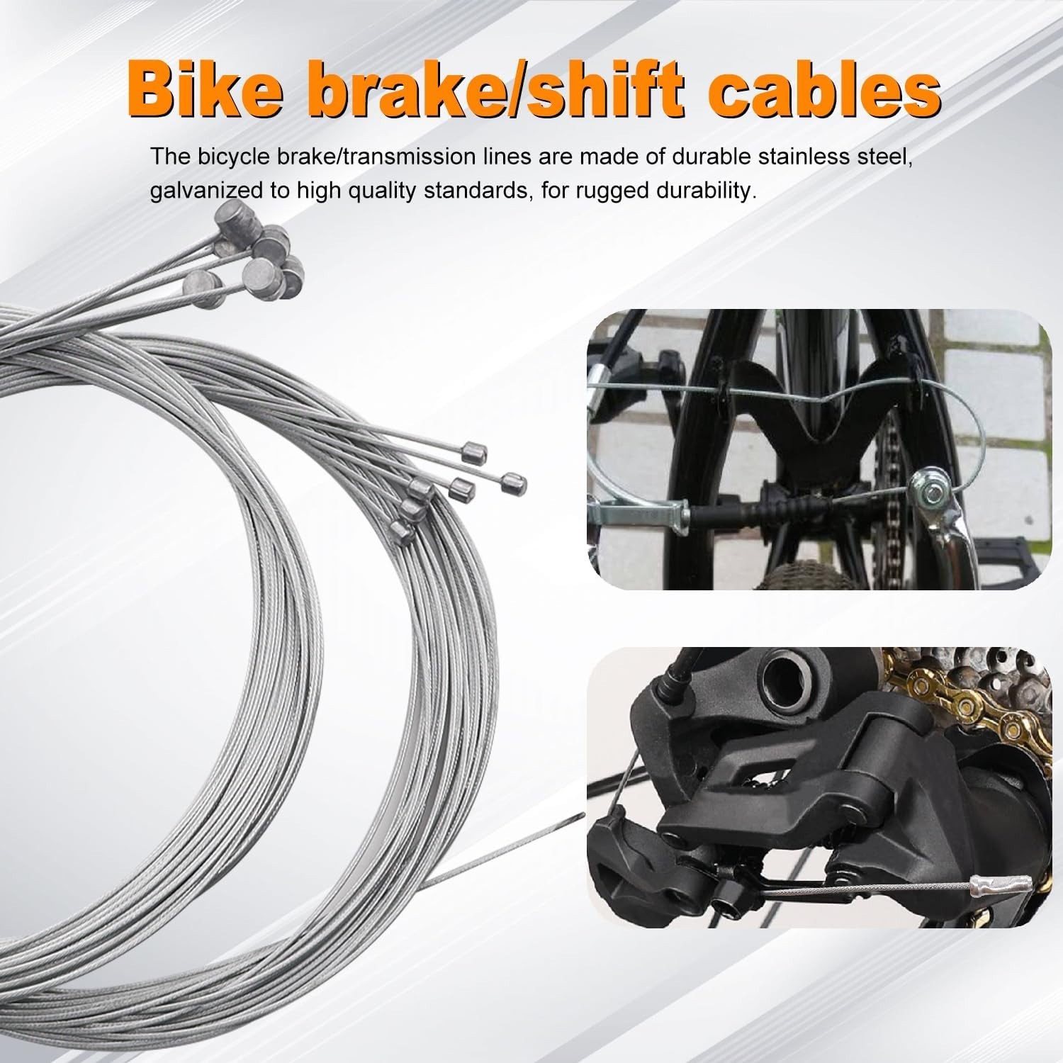 Complete Bike Cable Kit – Stainless Steel Cutter, Brake & Shift Cables Included