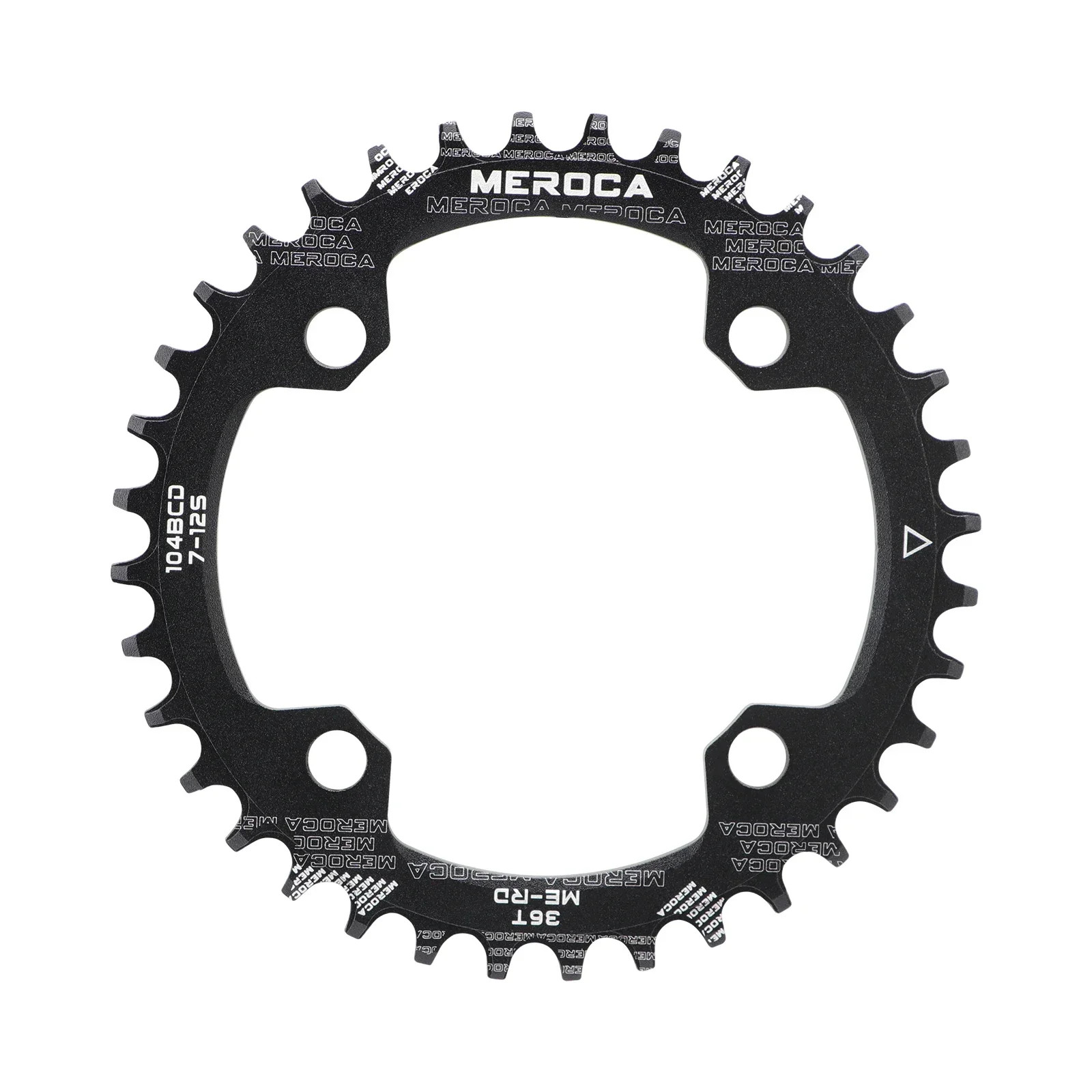 104BCD MTB Chainring Round Narrow Wide Mountain 38T Bicycle Crankset Chainwheel
