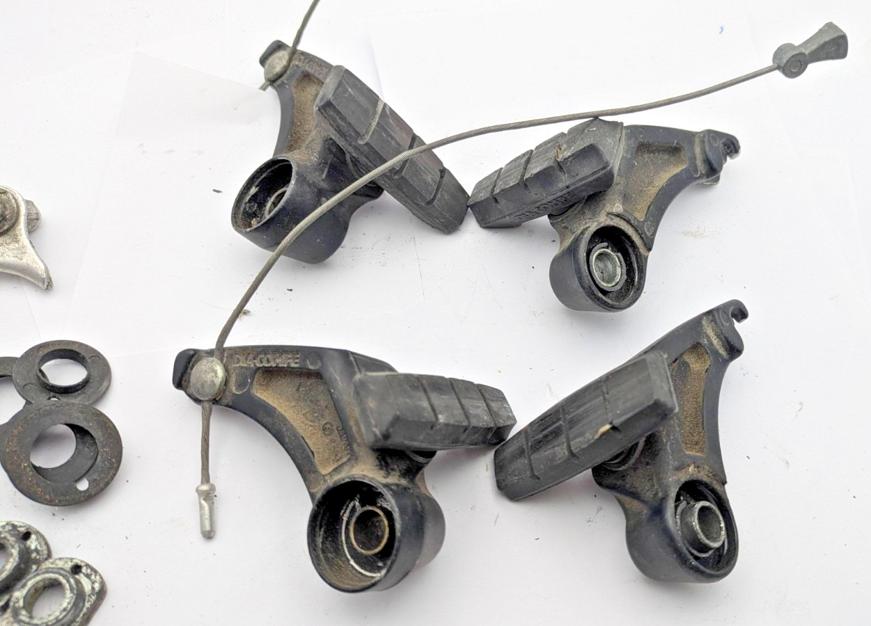 DIA COMPE XCE EXPERT CANTILEVER BRAKES FULL SET FRONT & REAR BLACK MTB TOUR