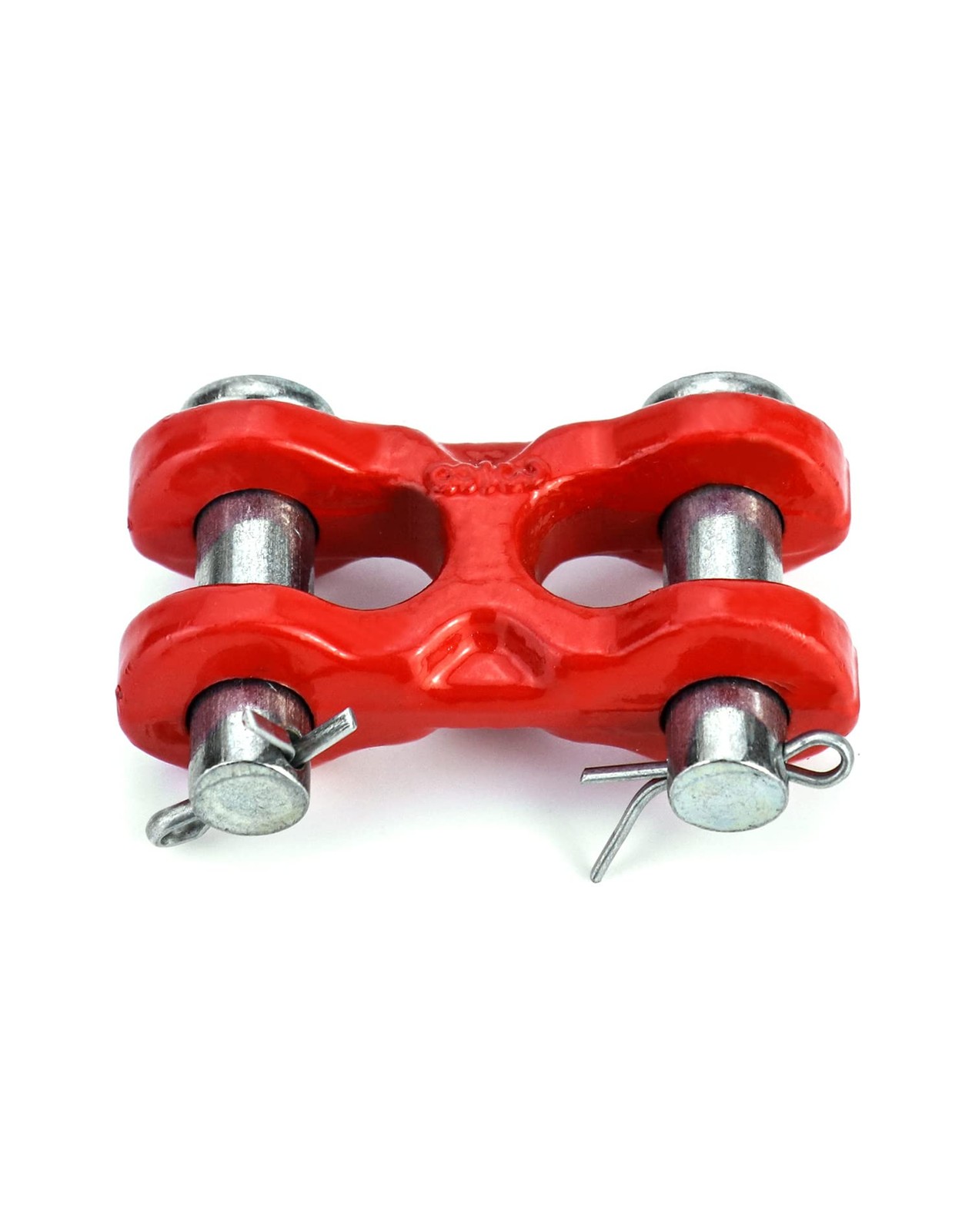 QWORK 3/8 Inches Twin Clevis Safety Chain Repair Links, 4 6600lbs, 4 Pack