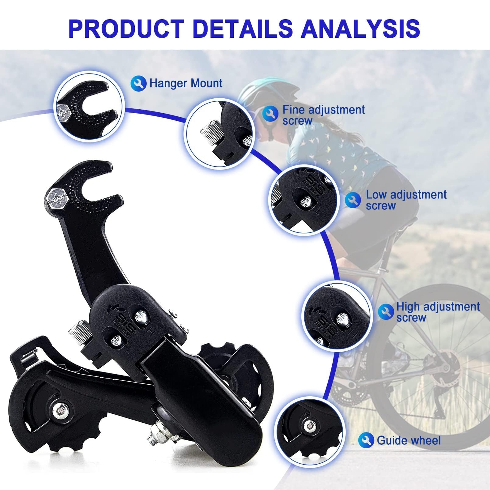 Rear Derailleur RD-TZ31-A 6/7 Speed Hanger Mount Suspension Rear Derailleur f…