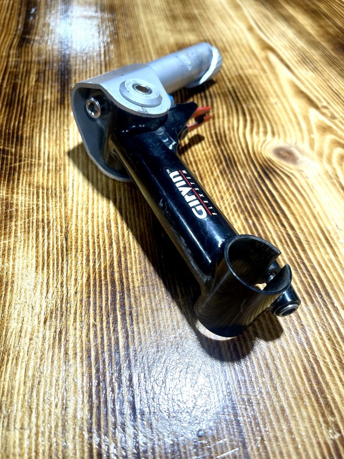 Girvin FlexStem Quill Stem 1 1/8 in Steerer 25.4mm Clamp Black/Silver
