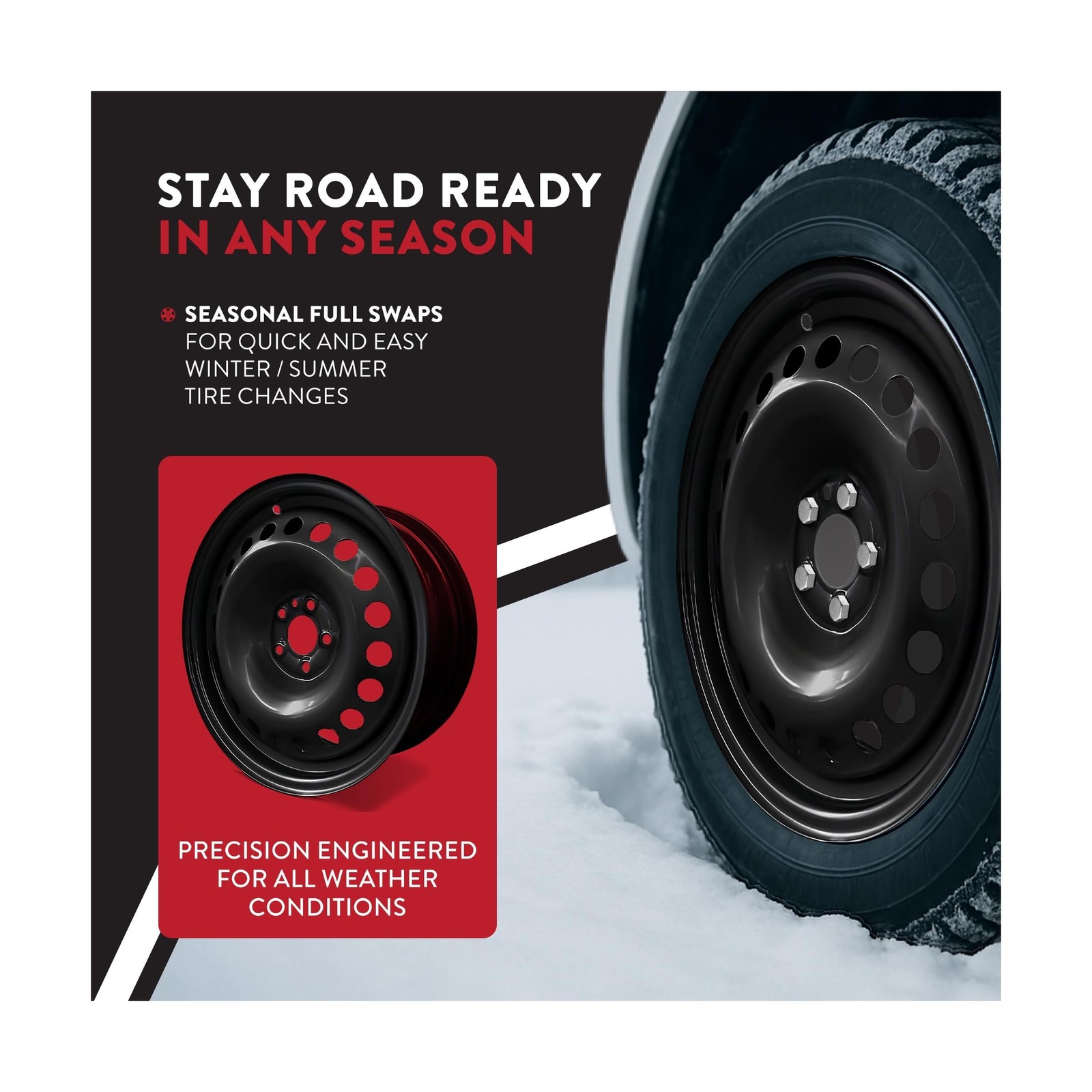 16 Inch Rim for 2015-2022 Dodge Promaster City – Painted Black Wheel Rim – OE…