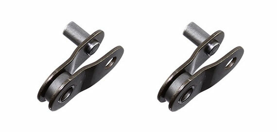 NEW! ABSOLUTE KMC CHAIN CON LINK 1/2X3/32 OFFSET-1/2 LINK IN BLACK SOLD BY PAIR.