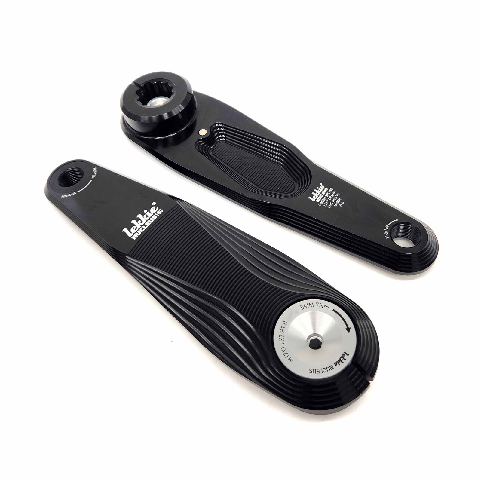 Nucleus Pinion Smart.shift Cranks – 160mm – Black-silver