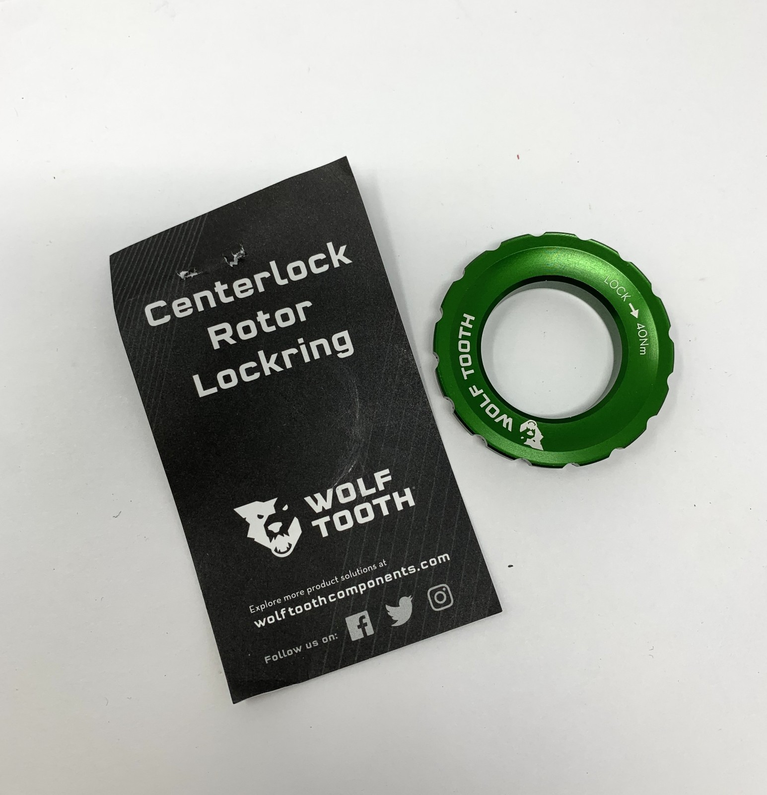 Wolf Tooth Centerlock Rotor Lockring – Green