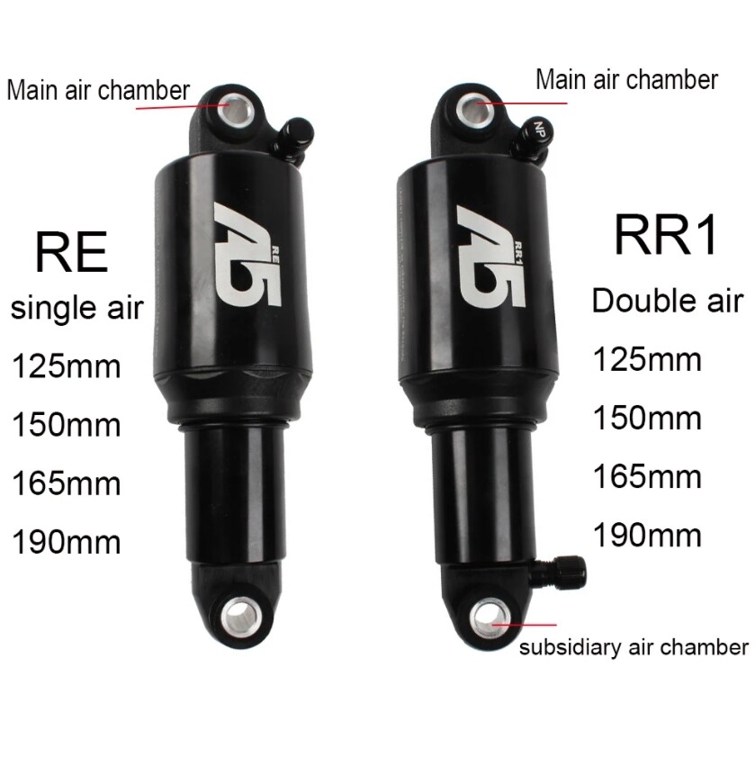 KS A5-RR1 RE Rear Shock Double Single Air Chamber Pressure EXA MTB Bike Shock