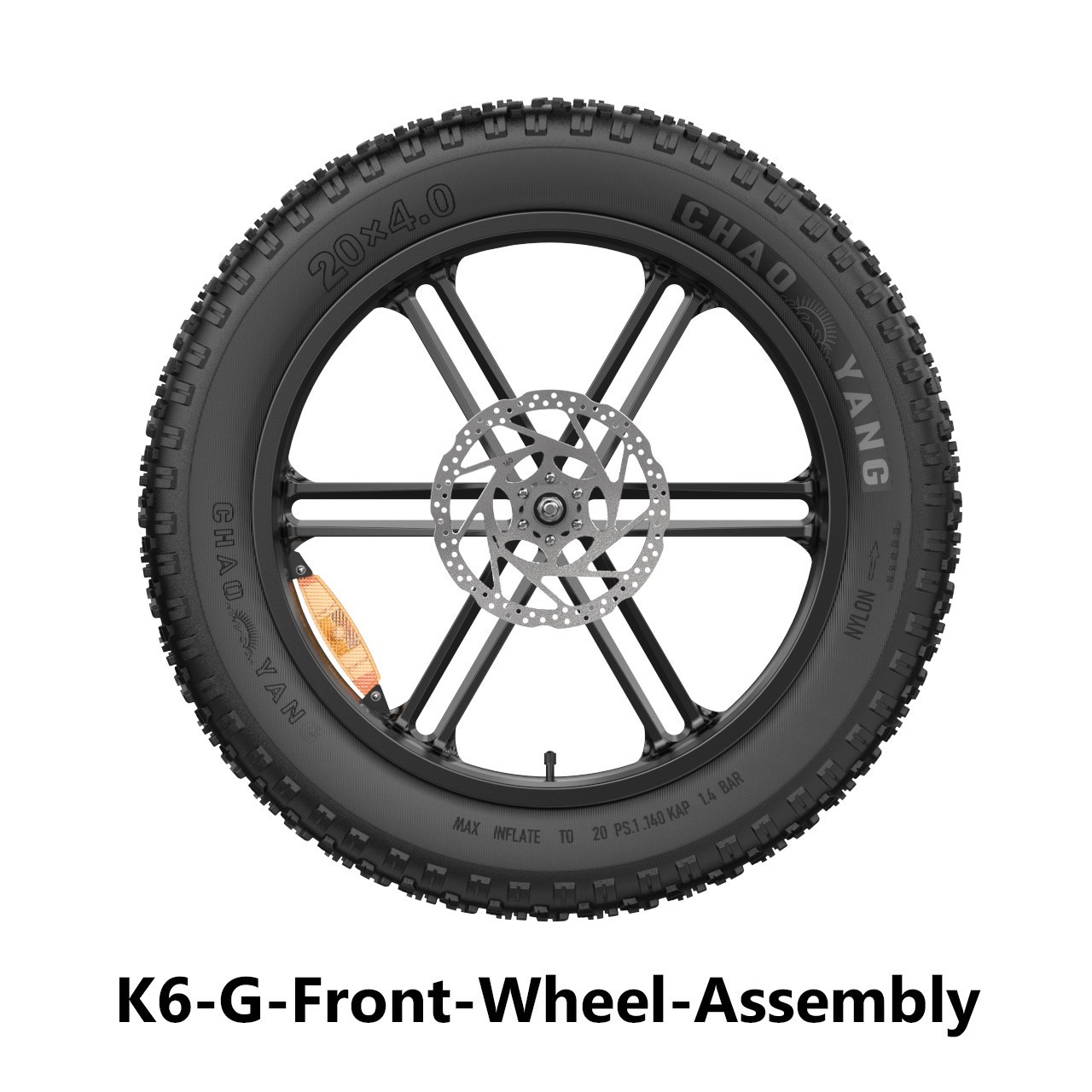 Ebike Front Wheel Assembly only for Hikeep K6-G E-Bike Driven Wheel Assb’ly