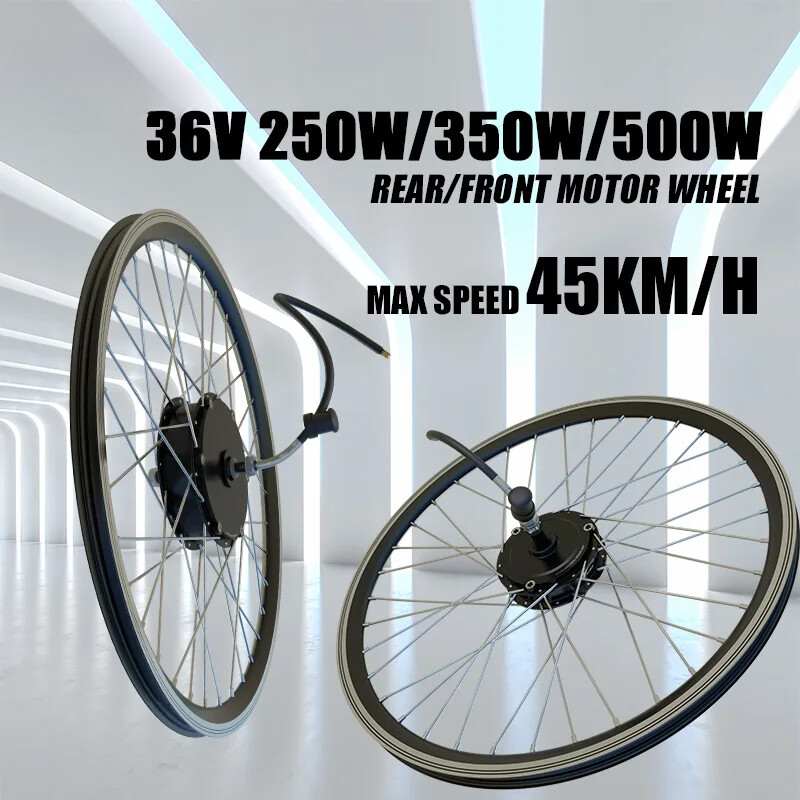 250W 350W 500W Electric Bike Motor Wheel Front/Rear Brushless Gear Hub Motor