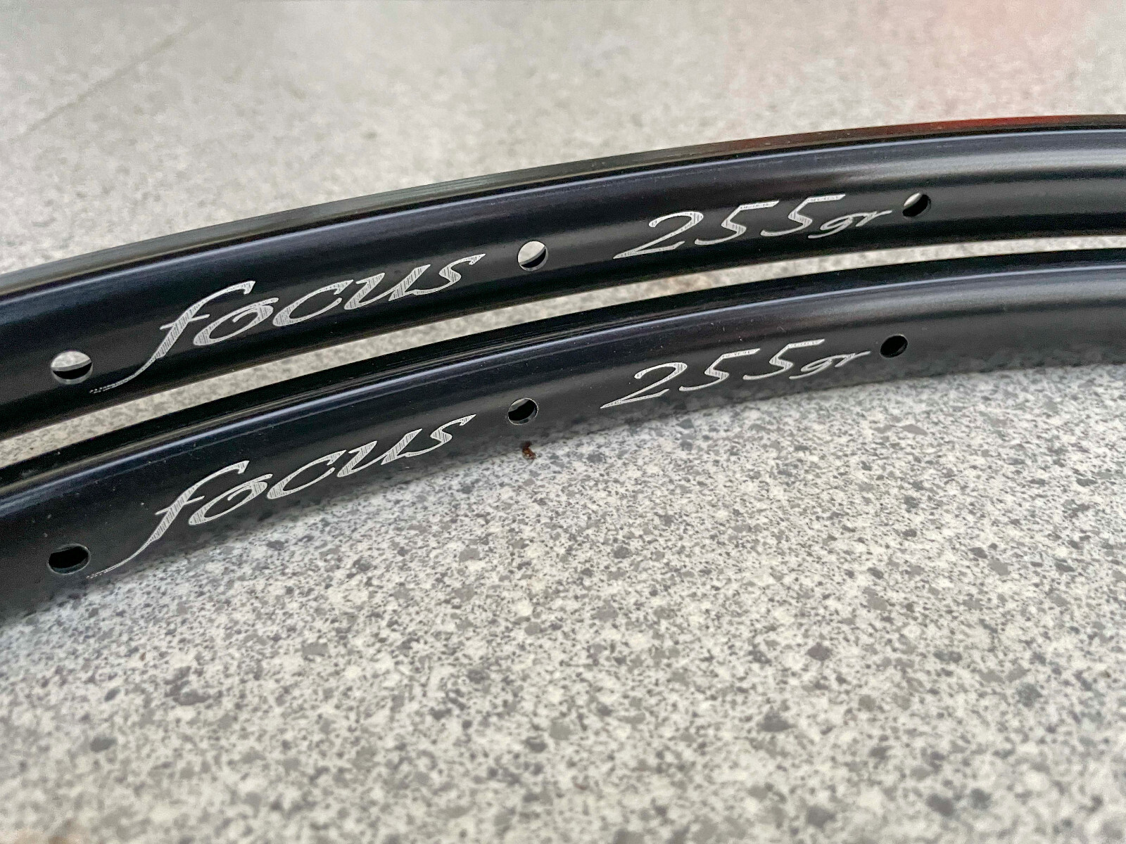 2X DRC FOCUS Rims By Bramati 32H NOS Tubular Rims Rare New Focus 255 Gr. Black