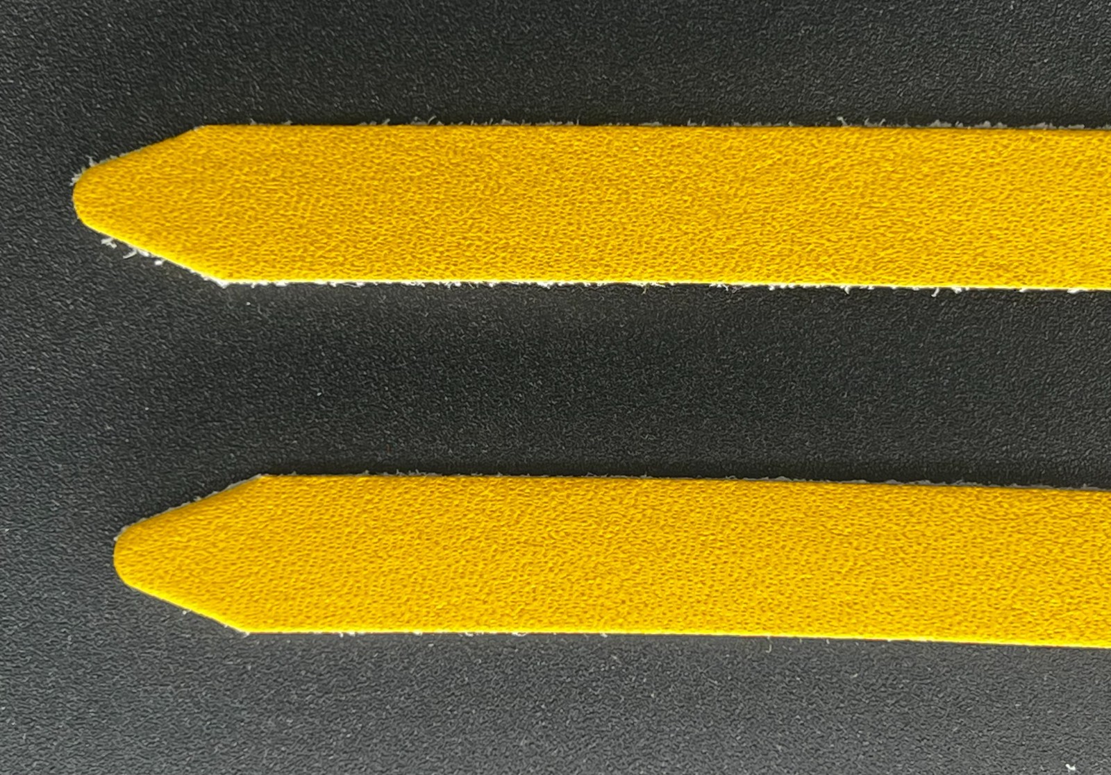 NOS Faux Leather Toe Straps/Road Bike/Mountain/MTB/Fixie/Vintage Bicycle/YELLOW