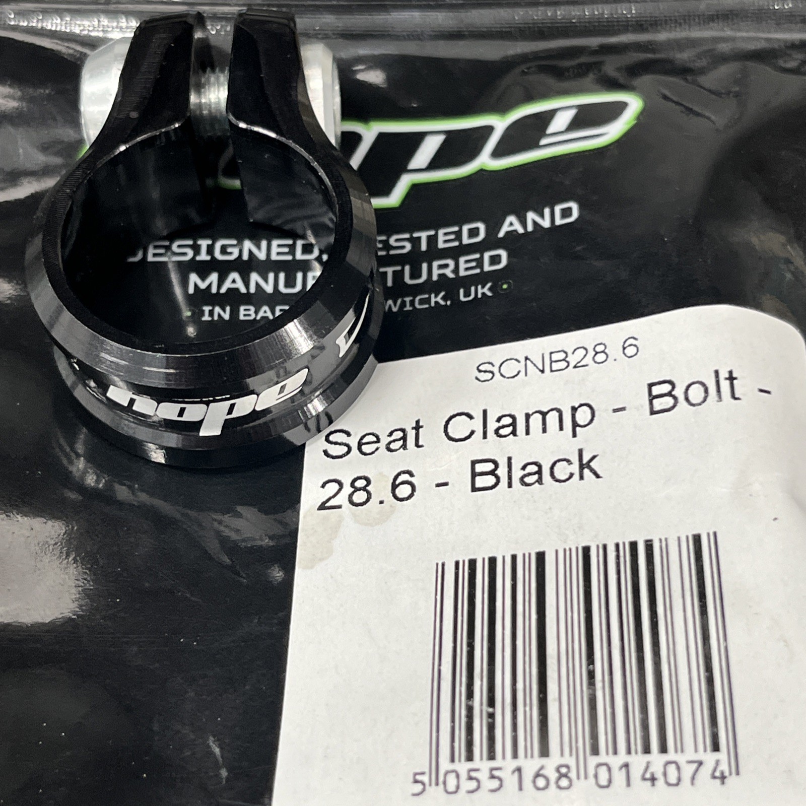 Hope Bolt On Seat Clamp 28.6mm Black