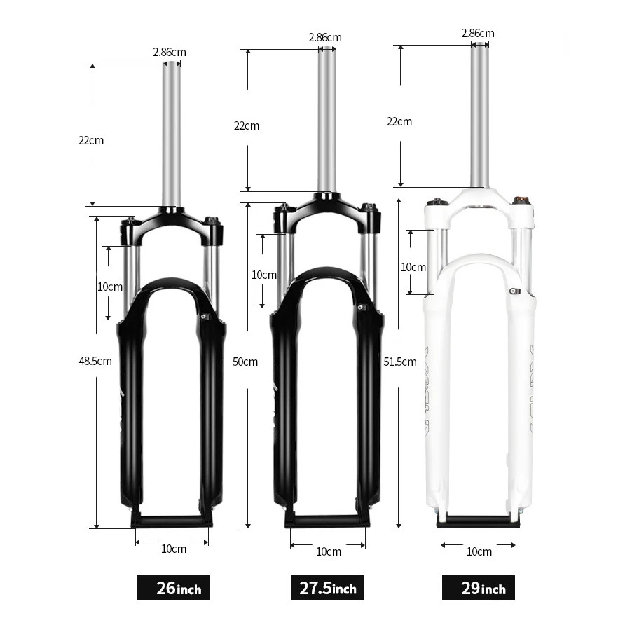 26/27.5/29er XCM Mountain Bike Spring Fork Shoulder Control Locking Mechanical