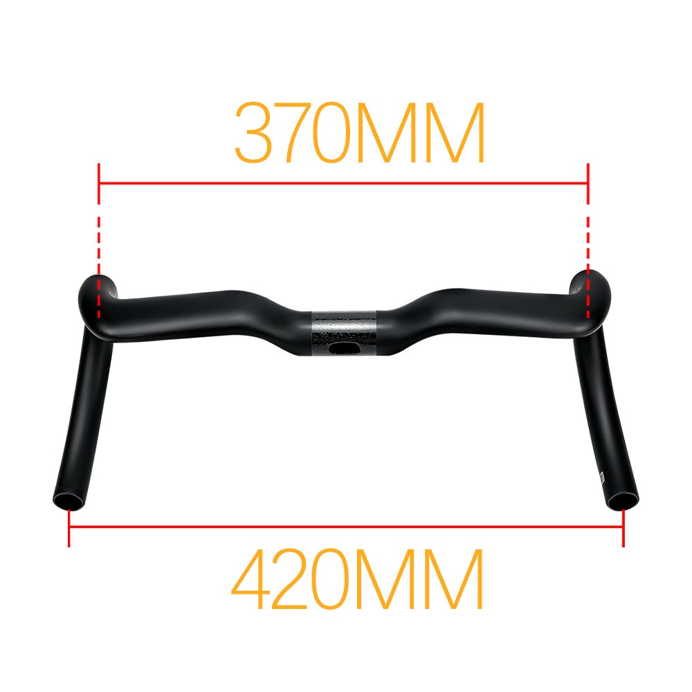Full Carbon Bicycle Handlebar Rise Bar Racing Road Bike Drop Bar 31.8*380-420mm