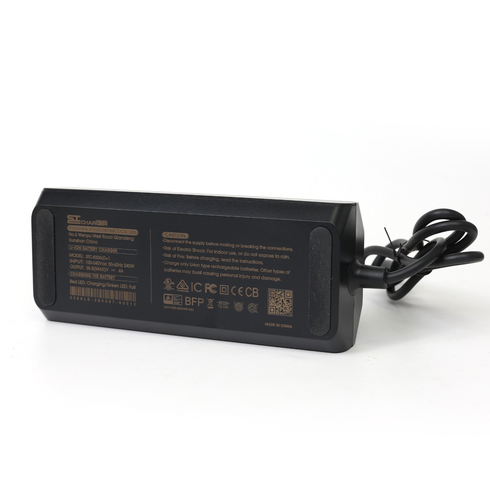 Ebike Battery Charger Electric Bike UL certified c 14S 52V Max58.8V Battery