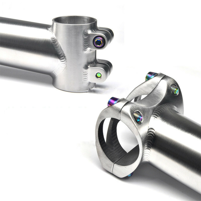 Titanium MTB Road Bike Bicycle Handlebar Stem 1″ 25.4mm 31.8mm 50-120mm 5°