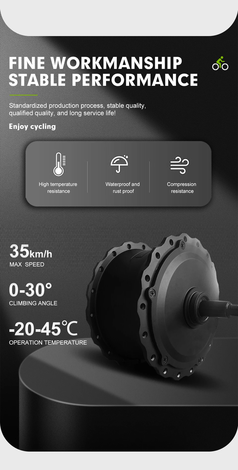 36V 48V 500W 20 24 26inch 4.0Tyre Snow E-bike Fat Tire Rear Rotate Hub Motor