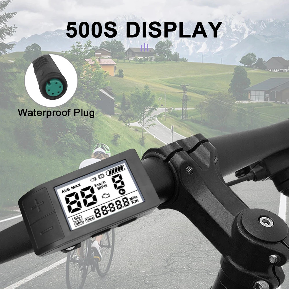 24V-72V Electric Bicycle Lightweight Waterproof Display for Mid Drive Motor