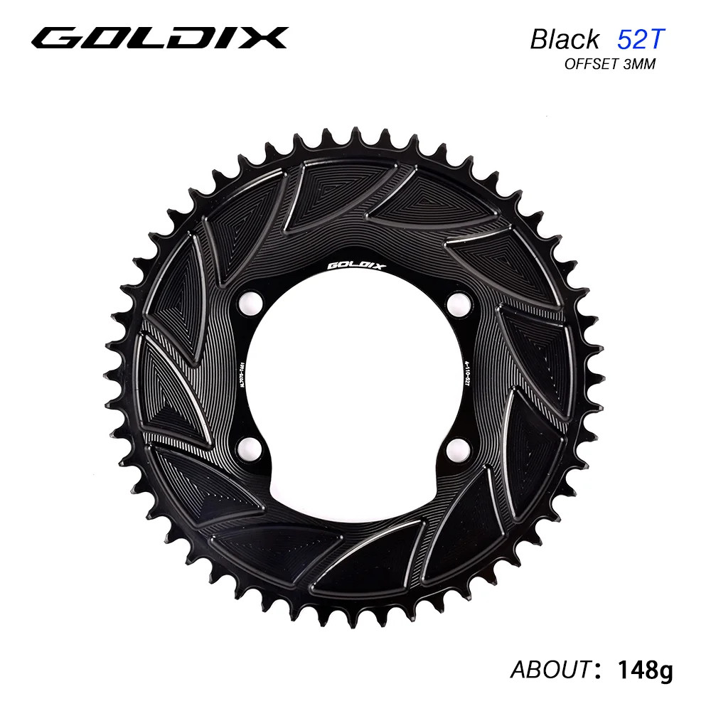 GOLDIX Road Bike Chainring 110BCD 46T-58T CNC Aluminum for Shimano R7000 R800