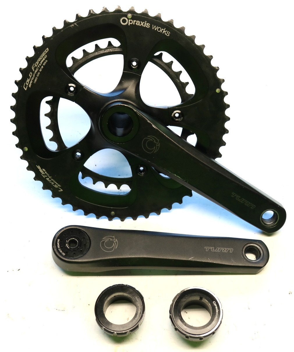 Praxis TURN Zayante Alloy 52/36T Crankset 172.5mm 10/11 Speed & Bottom Bracket
